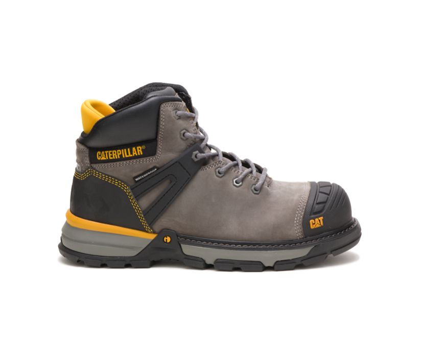 Caterpillar Excavator Superlite Waterproof Nano Toe - Mørke Grå Vernestøvler Herre - Norge ( DQULM-7